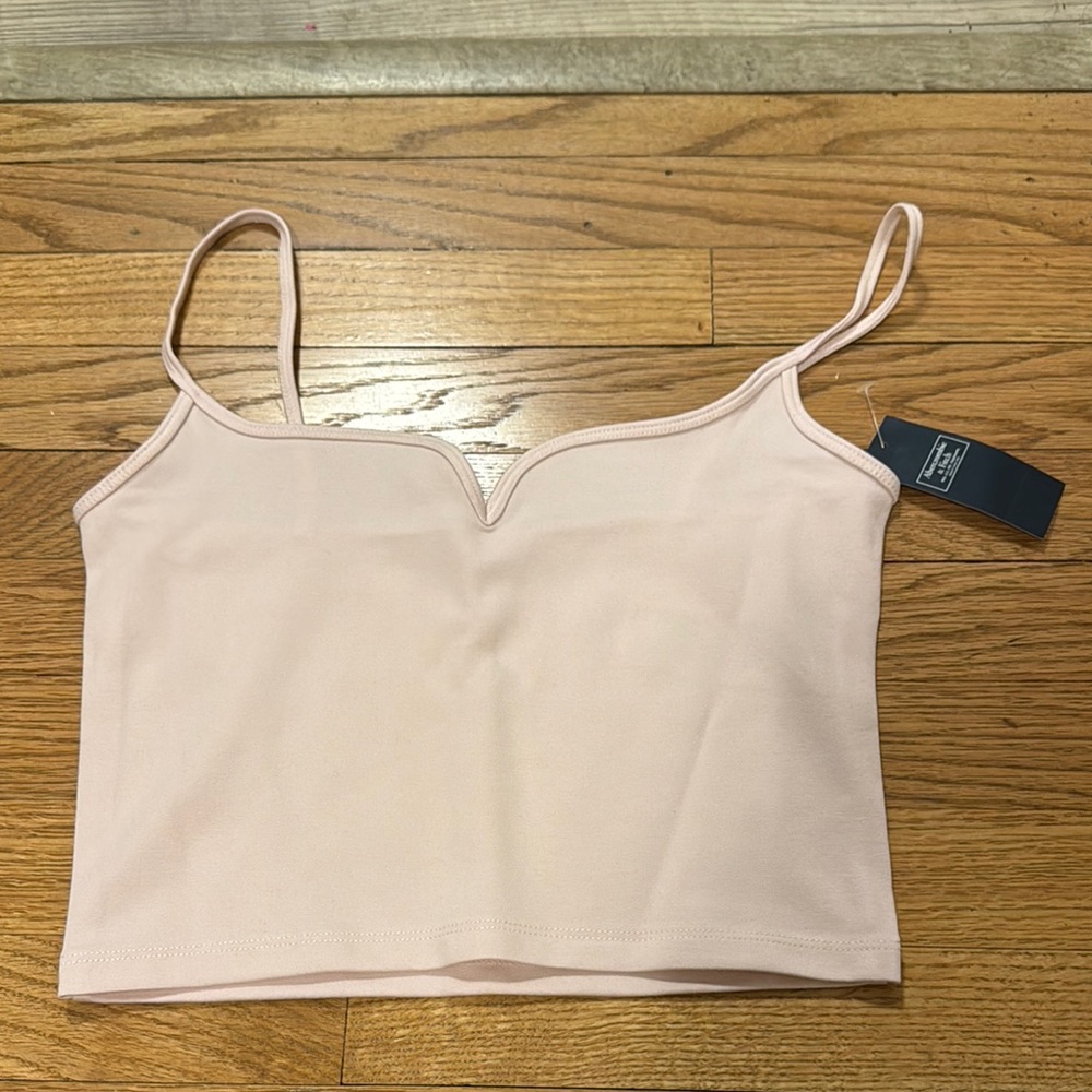 Abercrombie pale pink tank NWT